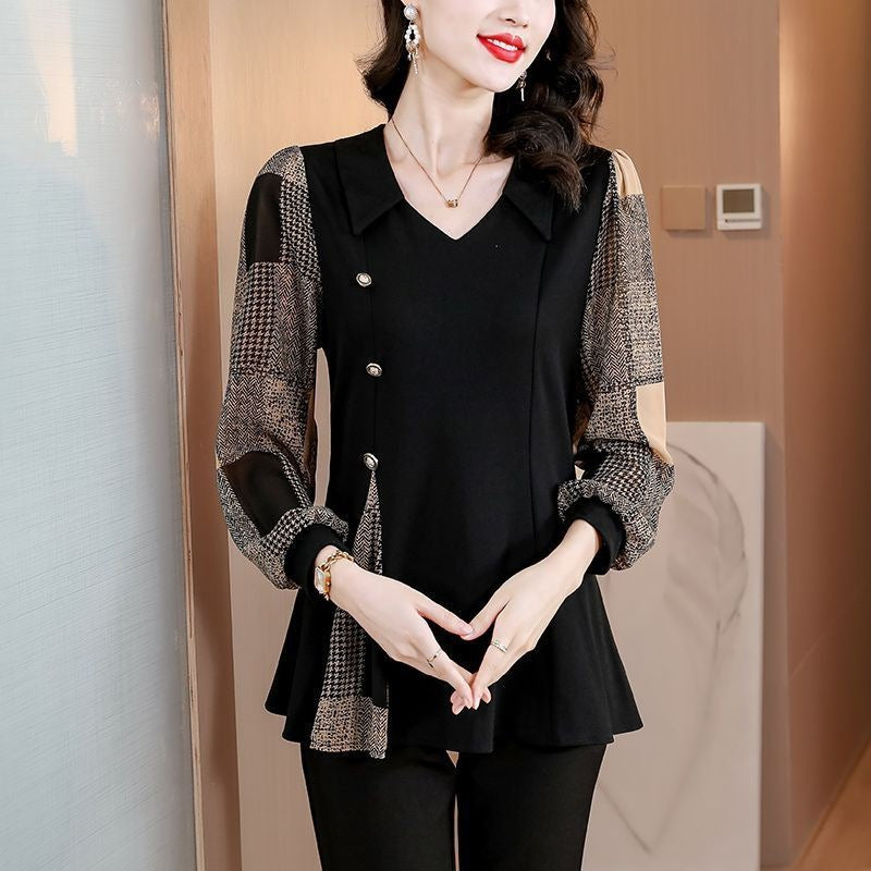 Women's Long-Sleeve Base Layer – Autumn Stitching Fashion Top