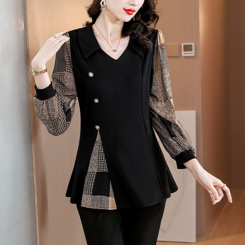 Women's Long-Sleeve Base Layer – Autumn Stitching Fashion Top